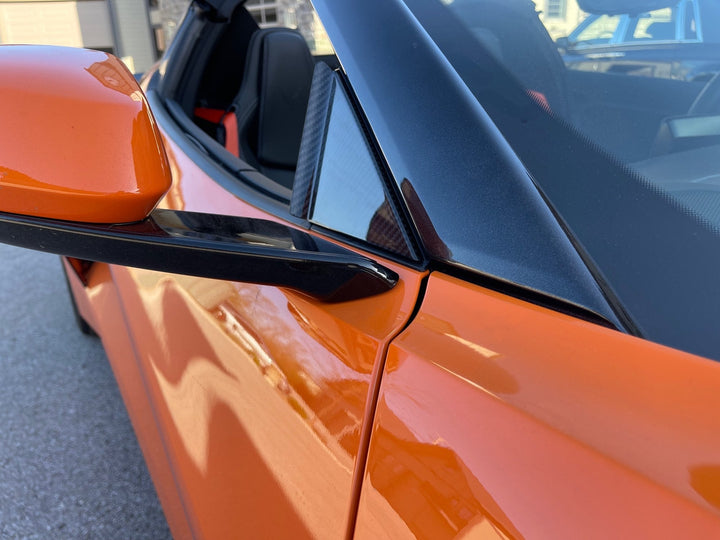 C8 Corvette 2020 - 2026 Carbon Fiber Wind Diffuser - Anti-Buffeting Insert