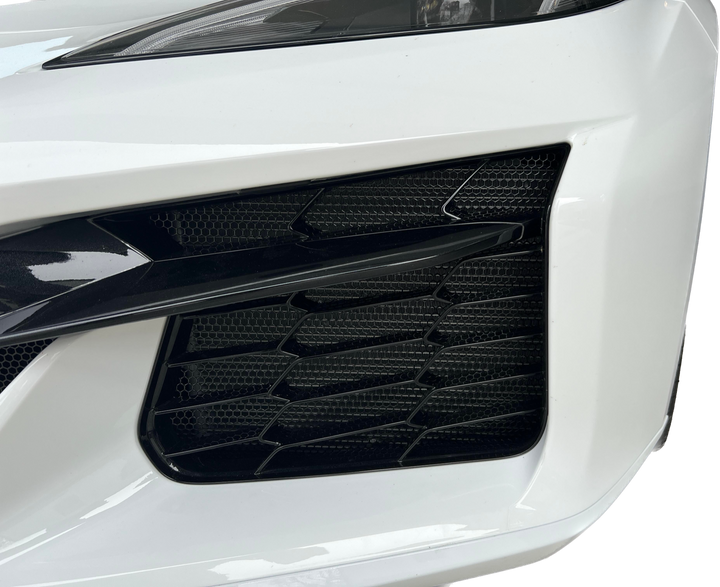 C8 Z06, ZR-1, E-Ray Corvette 2023 - 26 ALUMINUM HEXAGON Radiator Grille Screens