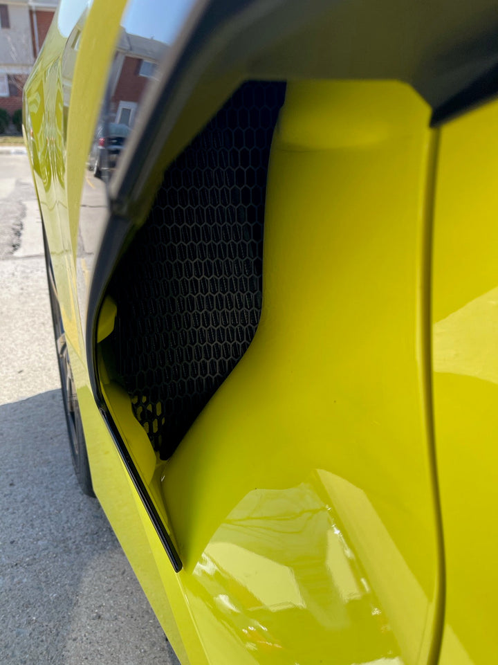 C8 Stingray Corvette 2020 - 2026 HEXAGON ABS Plastic Radiator Grille Screens
