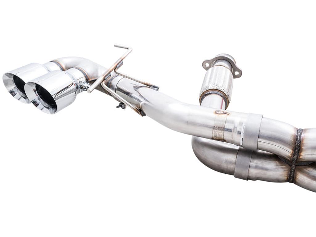 AWE Tuning 2020-2025 Chevrolet Corvette C8 Track Edition Exhaust with Quad Chrome Silver Tips