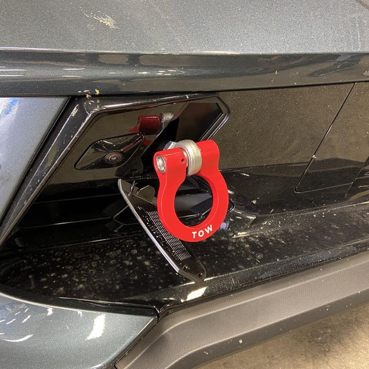 Corvette Premium Stealth D-Ring Tow Hooks : 2014-2019 C7 Z51, Z06, Grand Sport