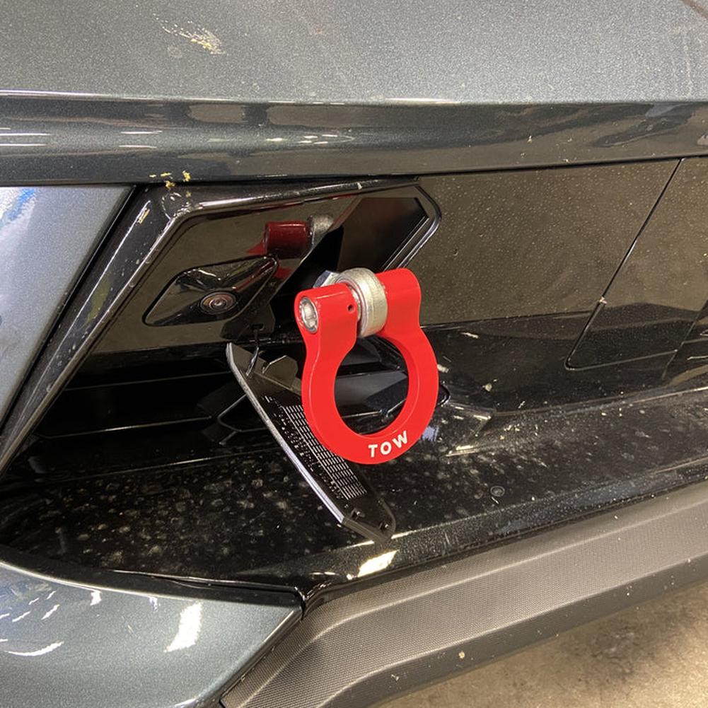 Corvette Premium Stealth D-Ring Tow Hooks : C7 Z51, Z06, Grand Sport:C8 Stingray,E-Ray,Z06