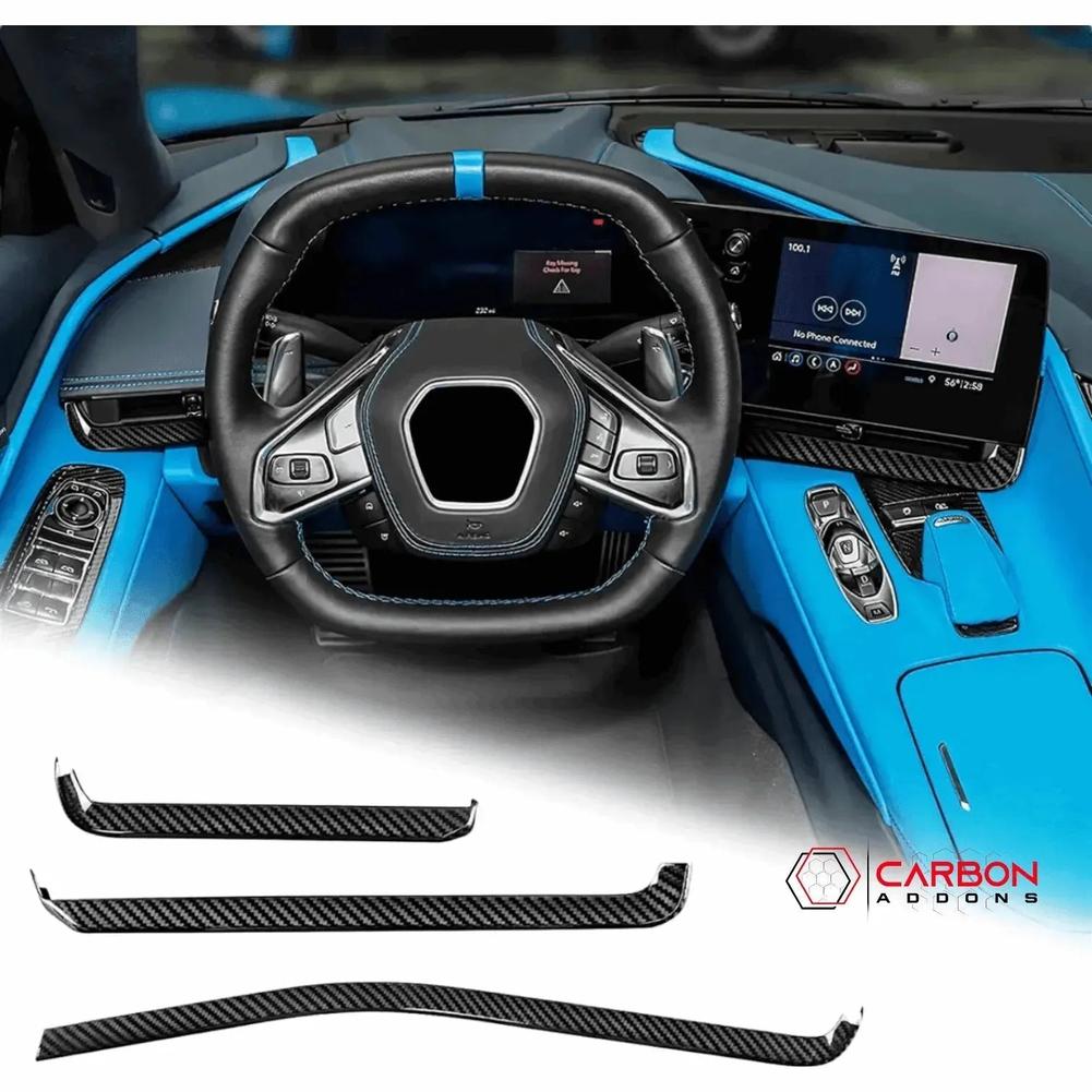 C8 Corvette Dash Chrome Delete Trim Carbon Fiber Cover – CorvetteGuys.com