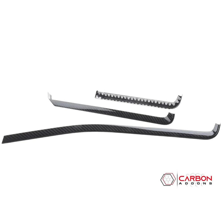 C8 Corvette Dash Chrome Trim Carbon Fiber Cover Kit