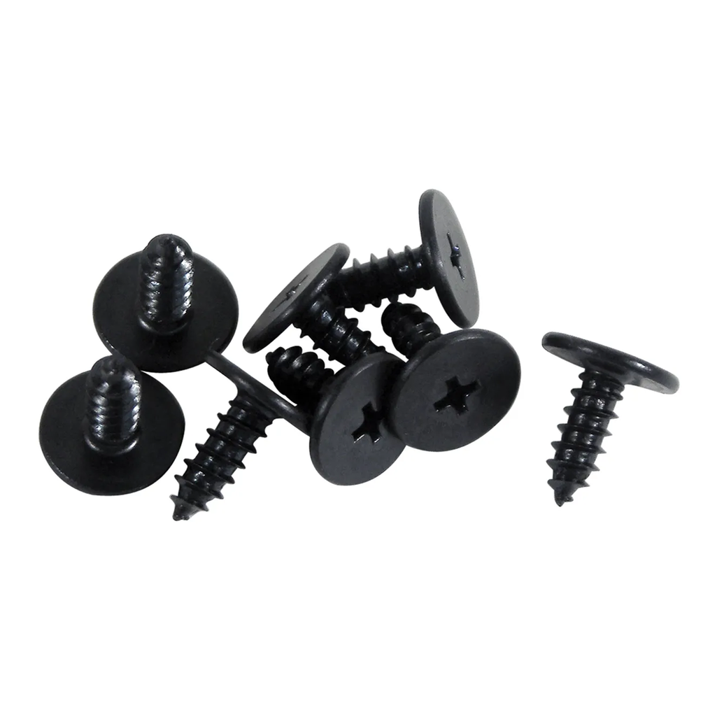 C2 1963-1967 Corvette Weatherstrip Fastener Kit. Coupe Body Hinge Pillar - 8Pc