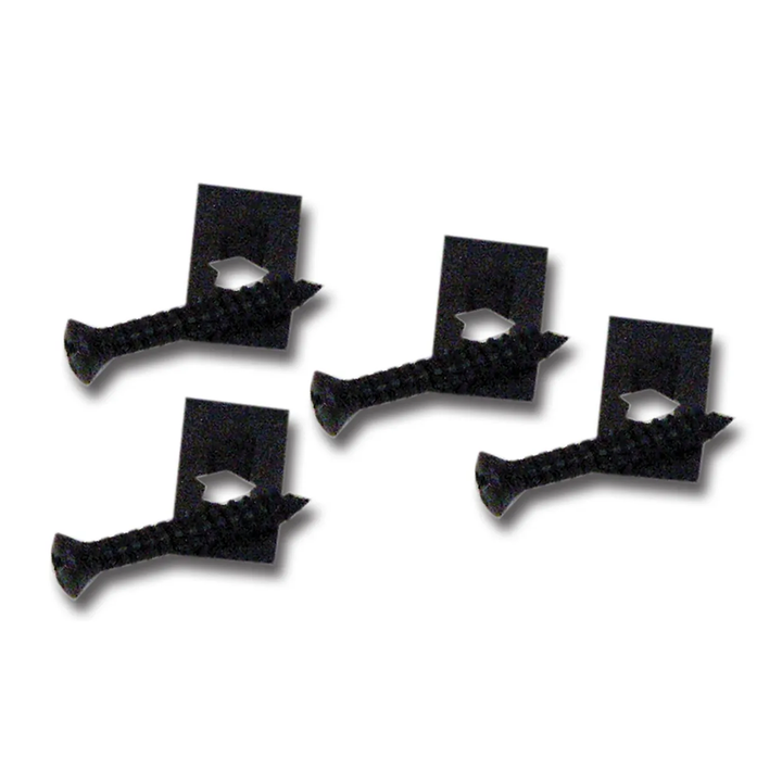 C2 1965-1967 Chevrolet Corvette Side Exhaust Rocker Panel End Screw & Nut Set 4-Pc