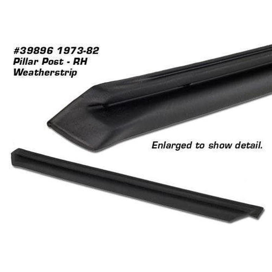 Corvette Weatherstrip. Pillar Post RH - USA: 1973-1982