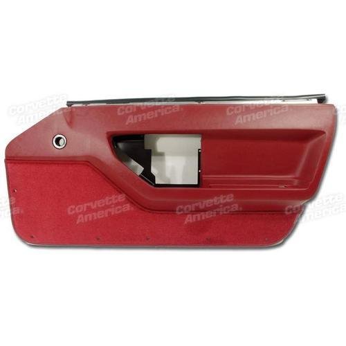 Corvette Door Panel. Red RH: 1984-1985