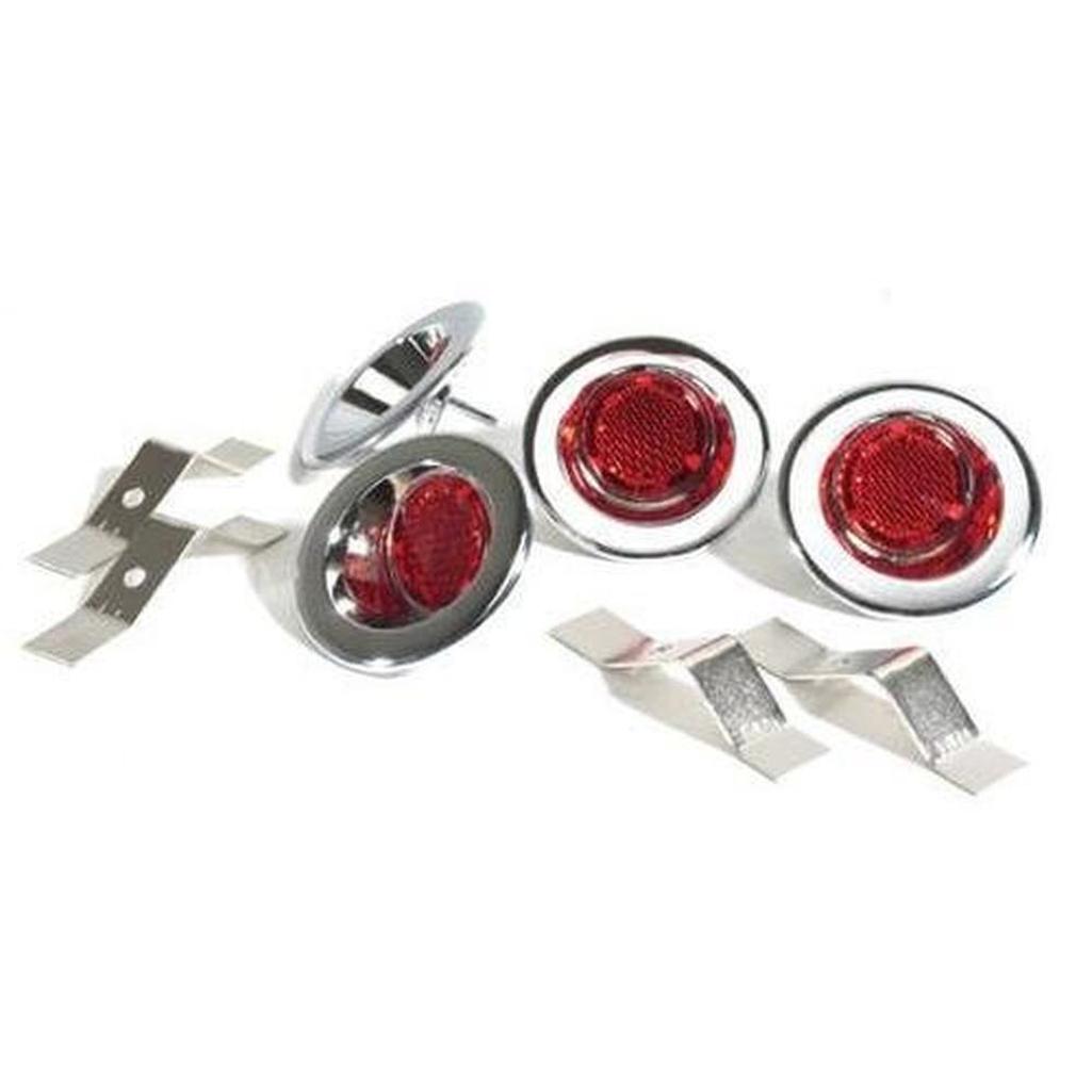 Corvette Door Panel Reflectors. 4 Piece Set: 1958-1962