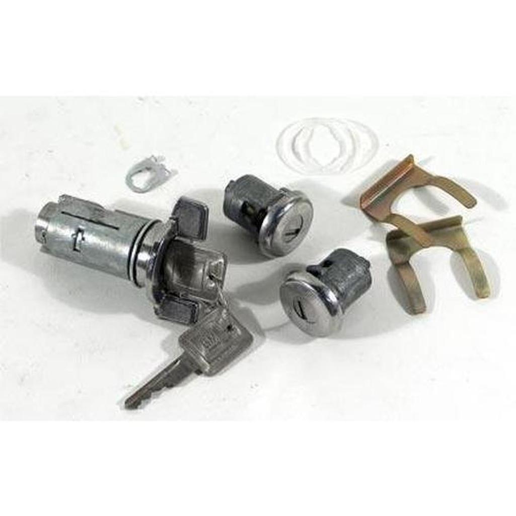1979-1982 Corvette C3 Lock Set - Ignition/Doors W/O Electric Locks