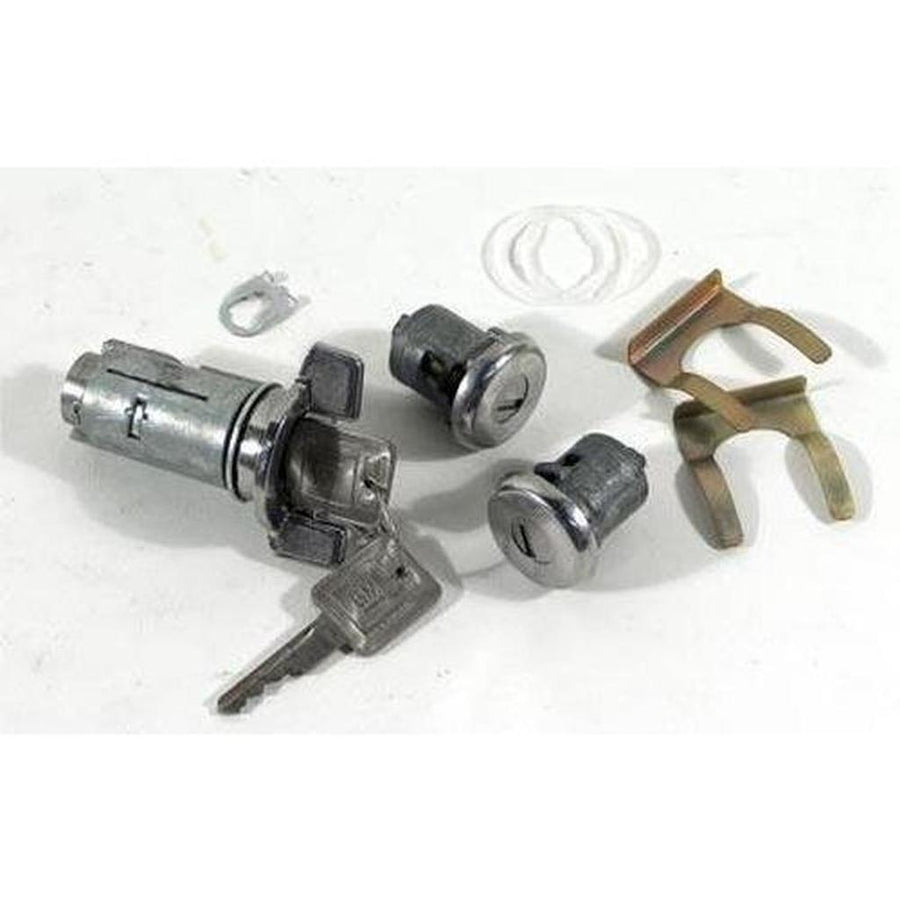 1979-1982 Corvette C3 Lock Set - Ignition/Doors W/O Electric Locks
