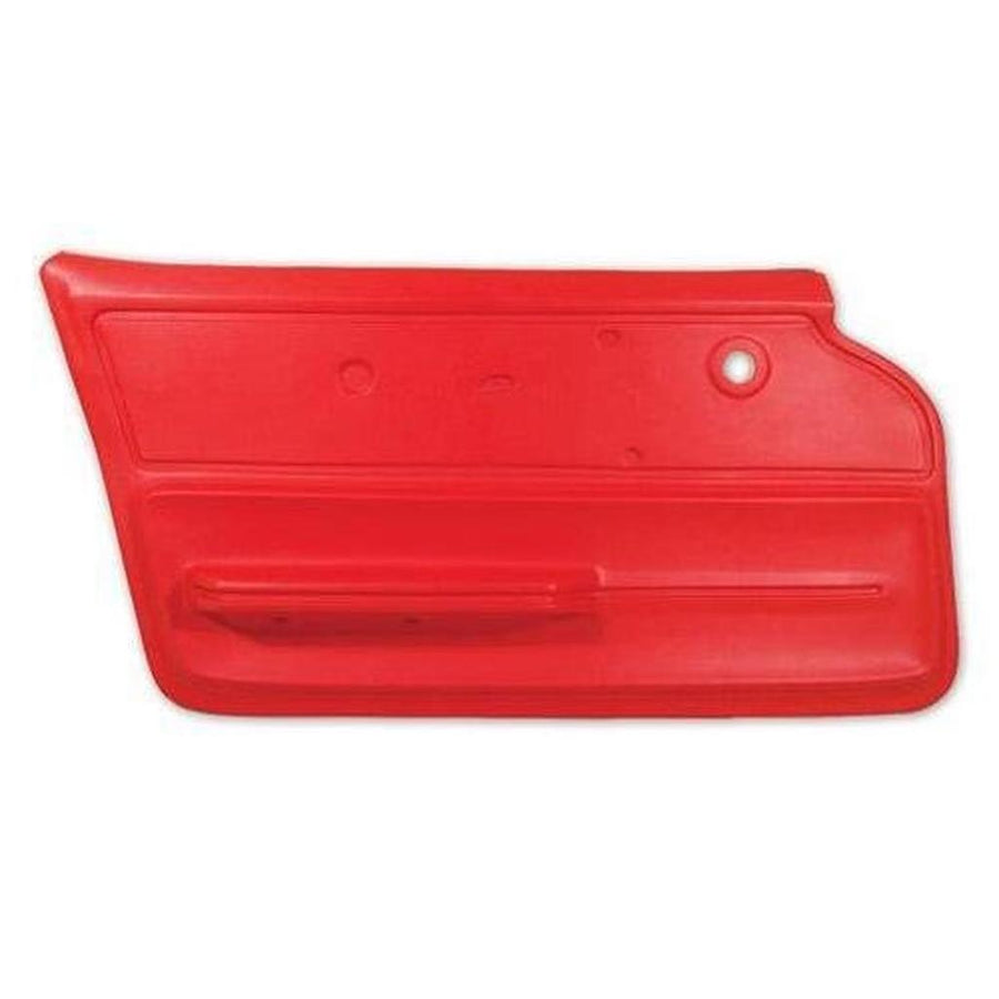 Corvette Door Panel. Red Convertible With Felt LH: 1967
