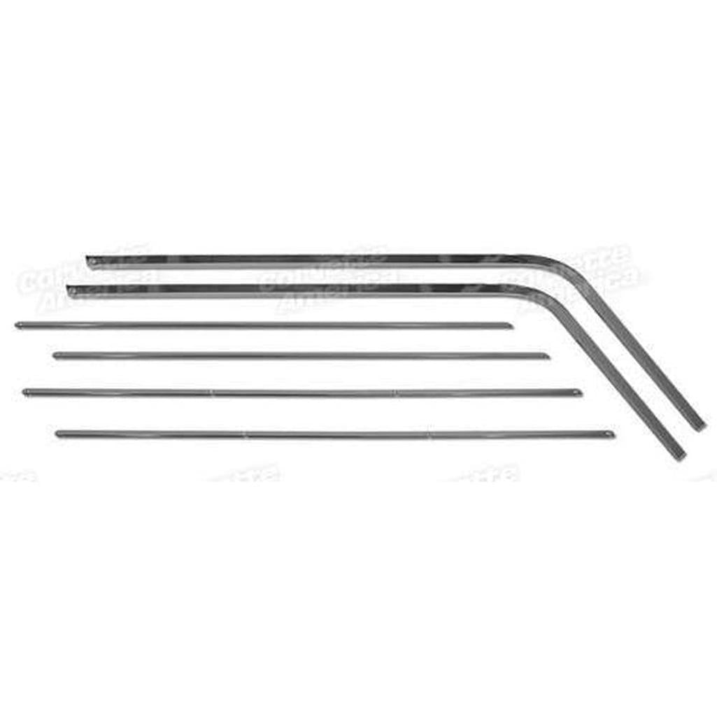 Corvette Door Panel Trim. 6 Piece Set: 1956-1957