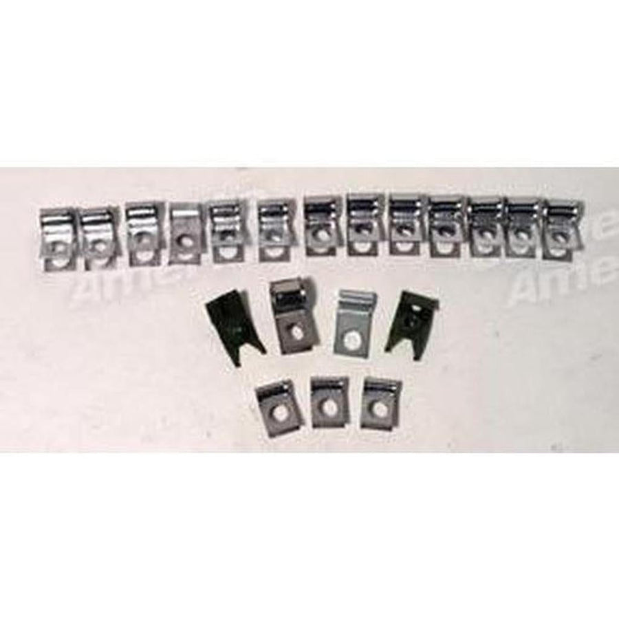 1968 Corvette C3 Brake & Gas Line Clamp Set - Big Block - 20 Piece