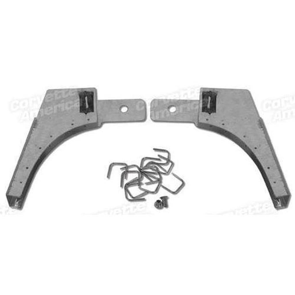 Corvette Window Channel Corner Reinforcements. Coupe Rear: 1963