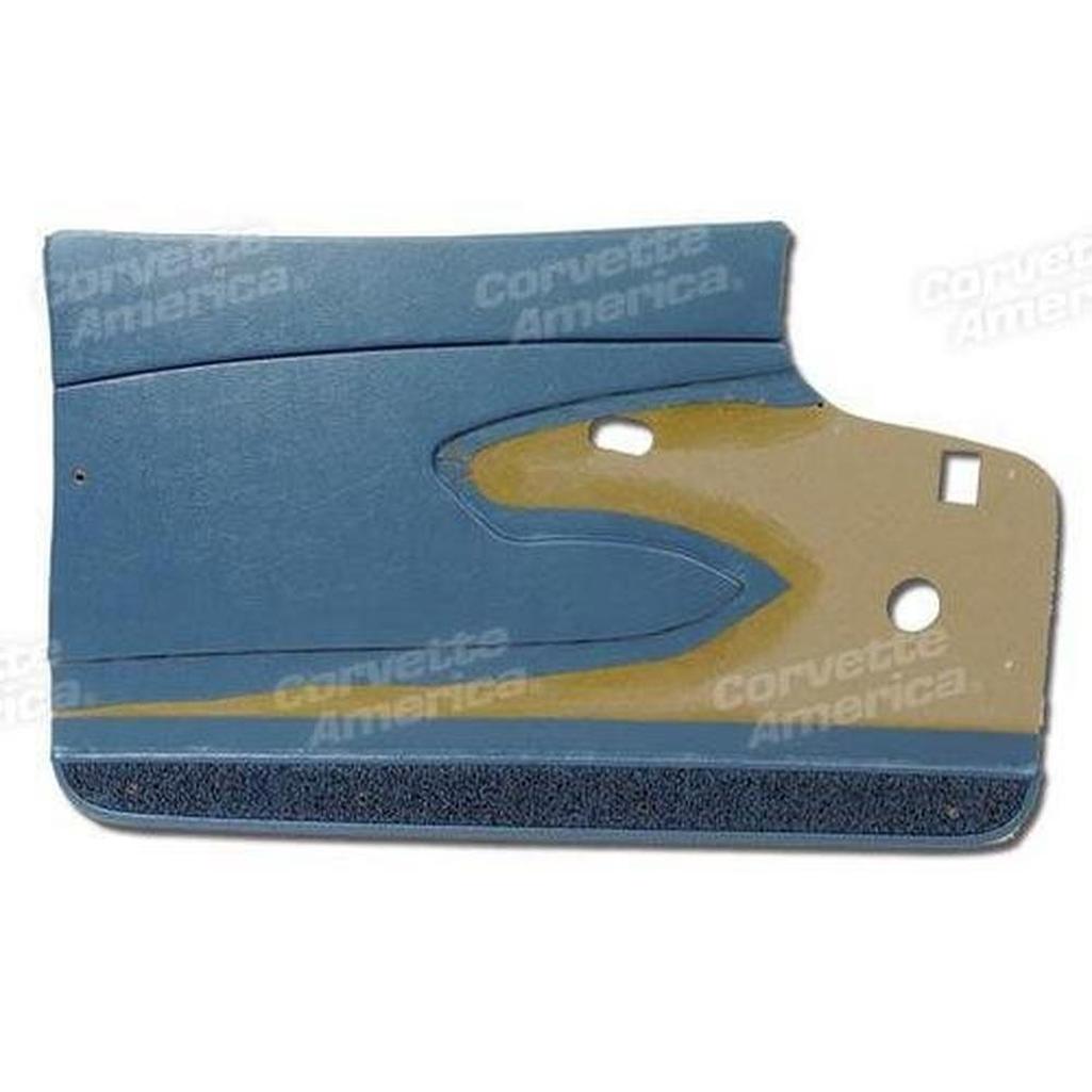 Corvette Door Panels. Blue Metal Support: 1961