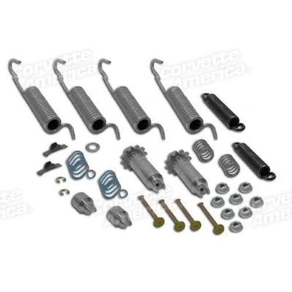 Corvette Brake Shoe Hardware Kit. Rear: 1953-1962