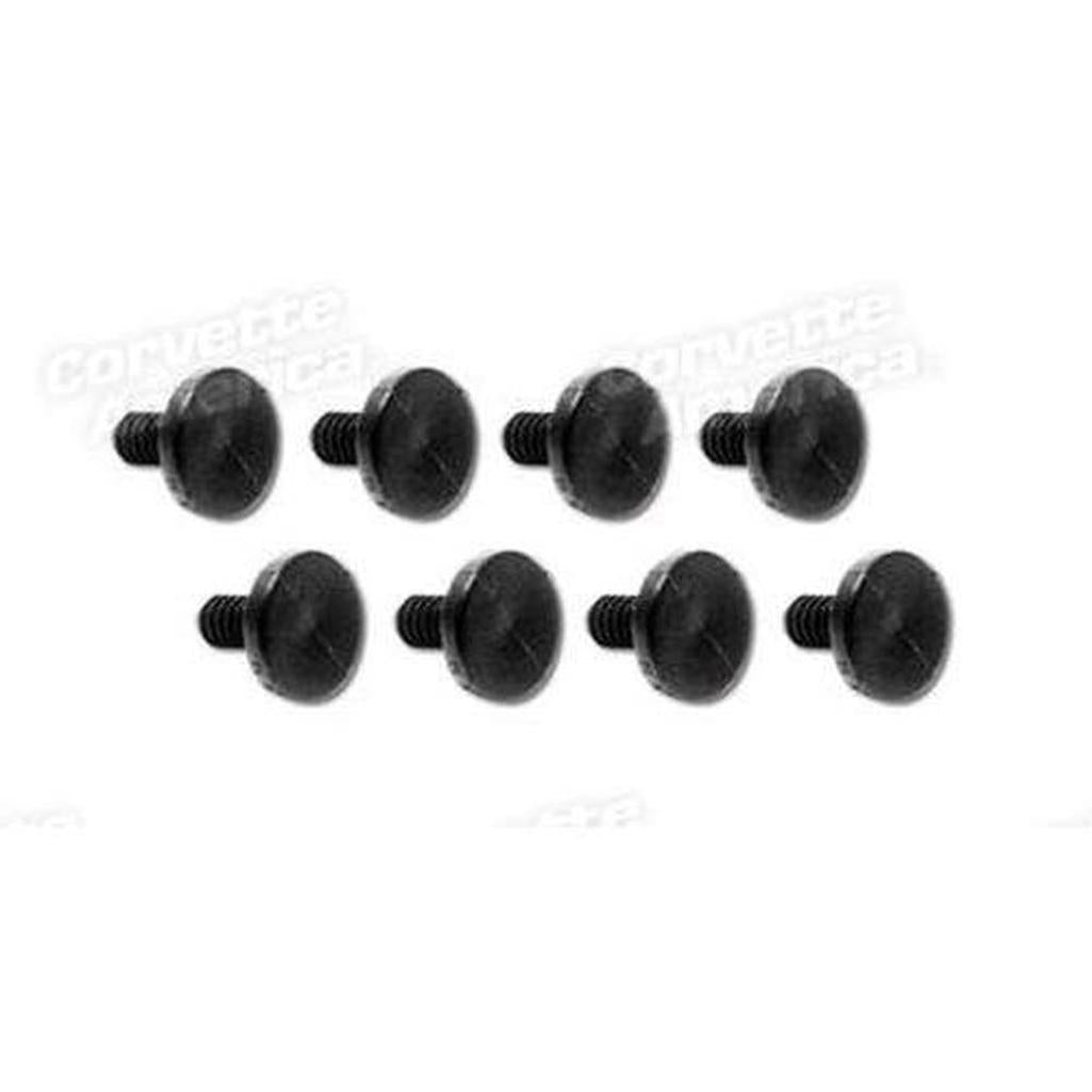 Corvette Weatherstrip Retainer Set. Door Drip Molding - 8 Piece: 1963-1967