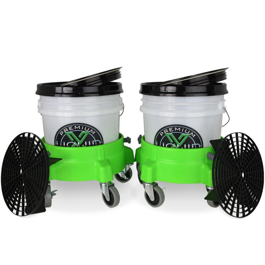 Liquid X Dual Bucket Wash System w/Dollies