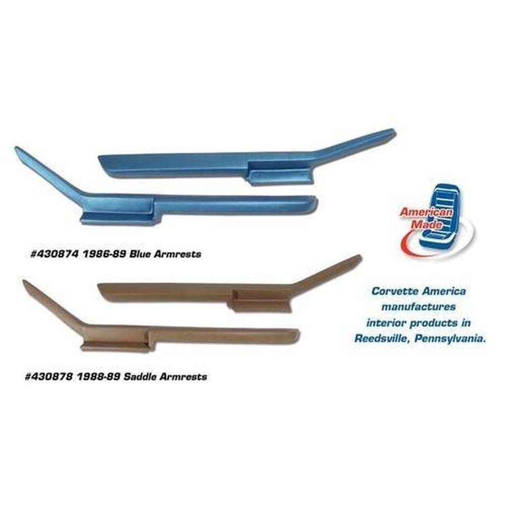 Corvette Armrests. Graphite: 1984-1987