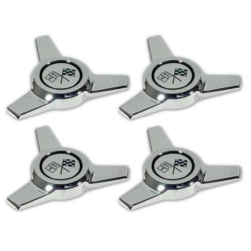 Corvette Hubcap Spinner Set. 4 Piece: 1964