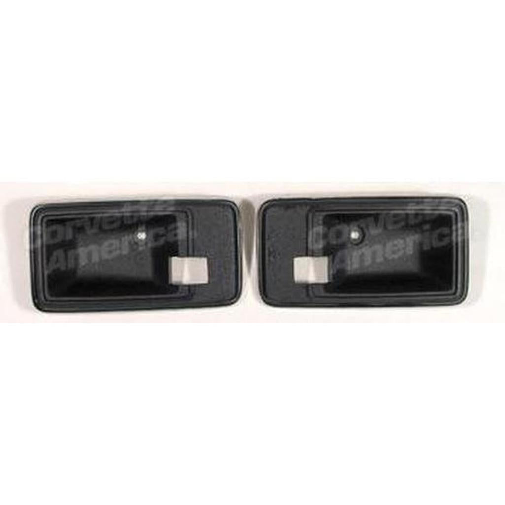 Corvette Door Latch Bezels. Charcoal: 1982