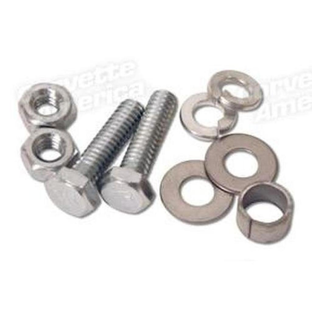 Corvette Rear License -T- Bracket Bolt & Spacer Mounting Kit.: 1956-1960