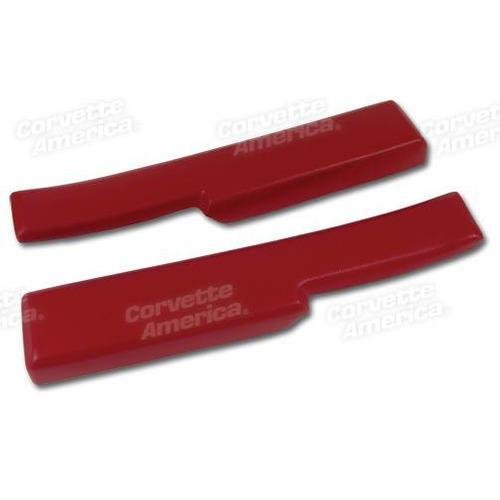 Corvette Door Sill Pads. Red: 1986-1987