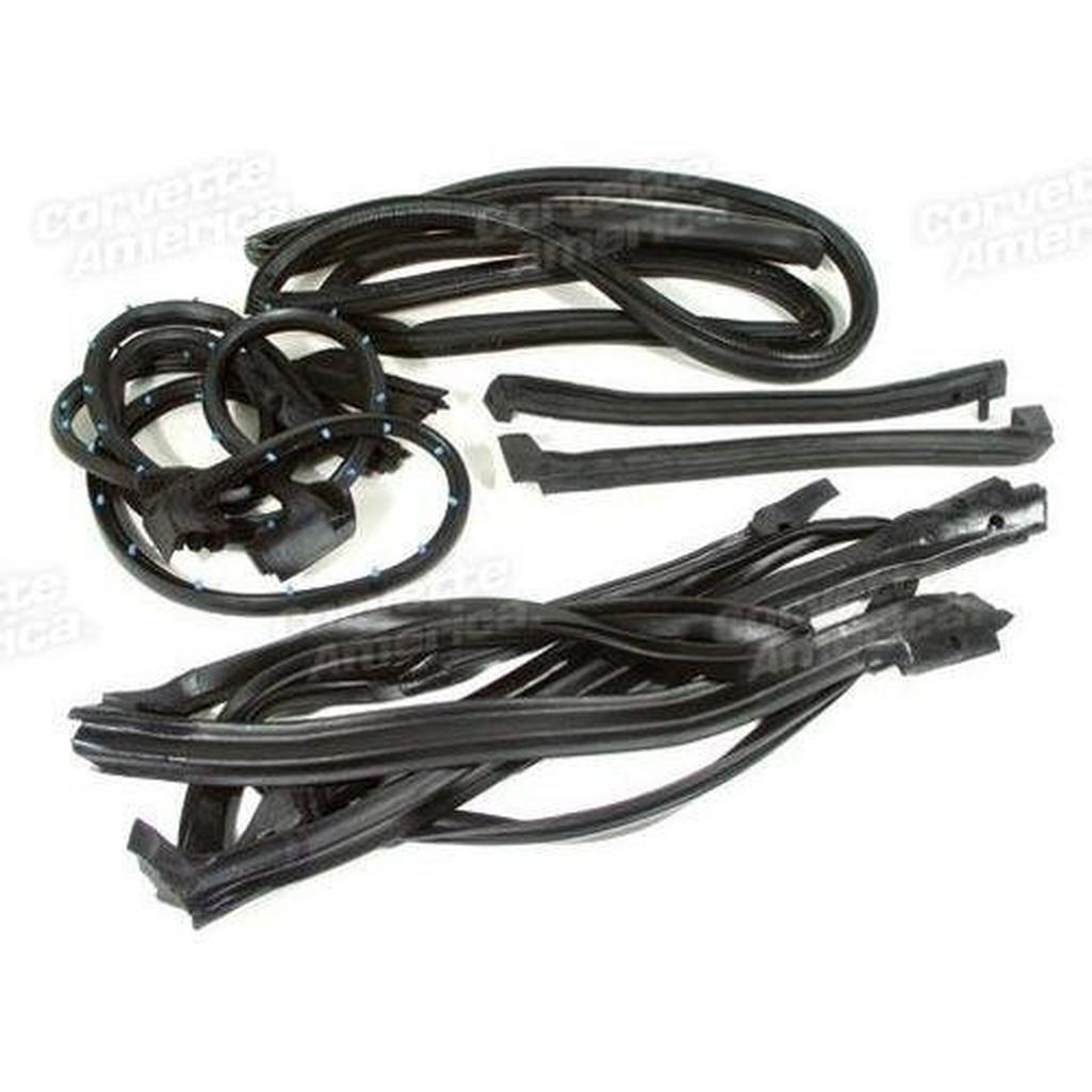 Corvette Weatherstrip Kit. Coupe Body 7 Piece - Import: 1990-1996