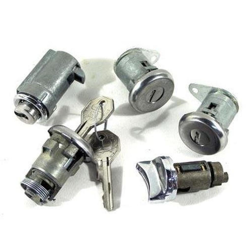 C1 1961-1962 Corvette Lock Set - Ignition, Doors, Glove Box and Trunk