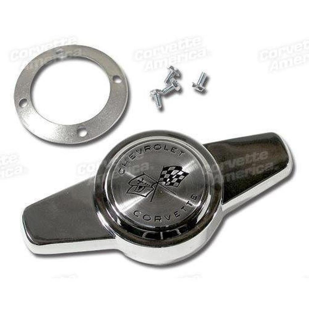Corvette Hubcap Chrome Spinner W/Hardware.: 1956-1962