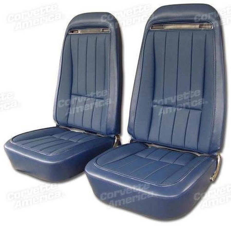 1971-1972 Corvette C3 Vinyl Seat Covers - Royal Blue