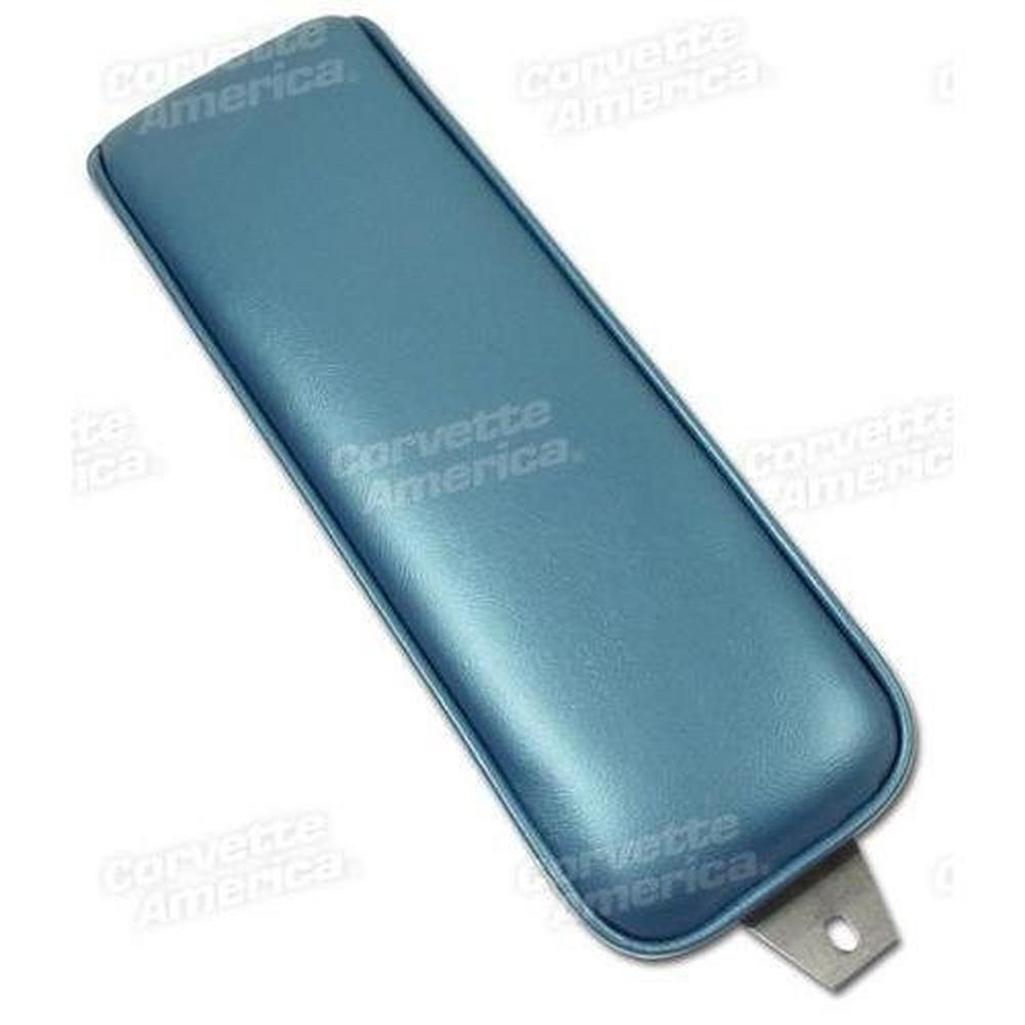 Corvette Center Armrest. Bright Blue Vinyl: 1965-1966