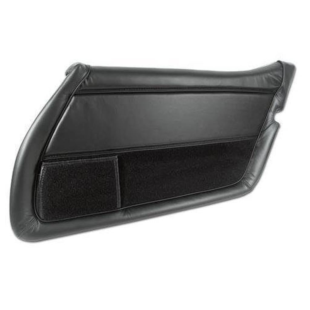 Corvette Leather Door Panel. Black RH: 1978-1981