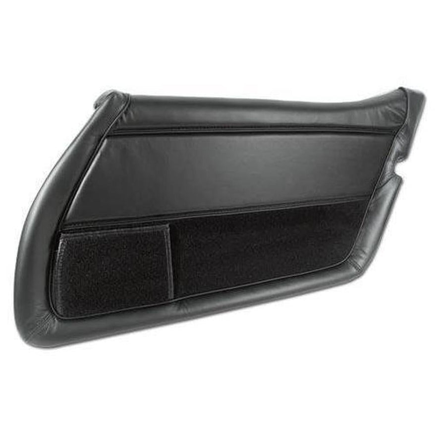 Corvette Leather Door Panel. Black RH: 1978-1981