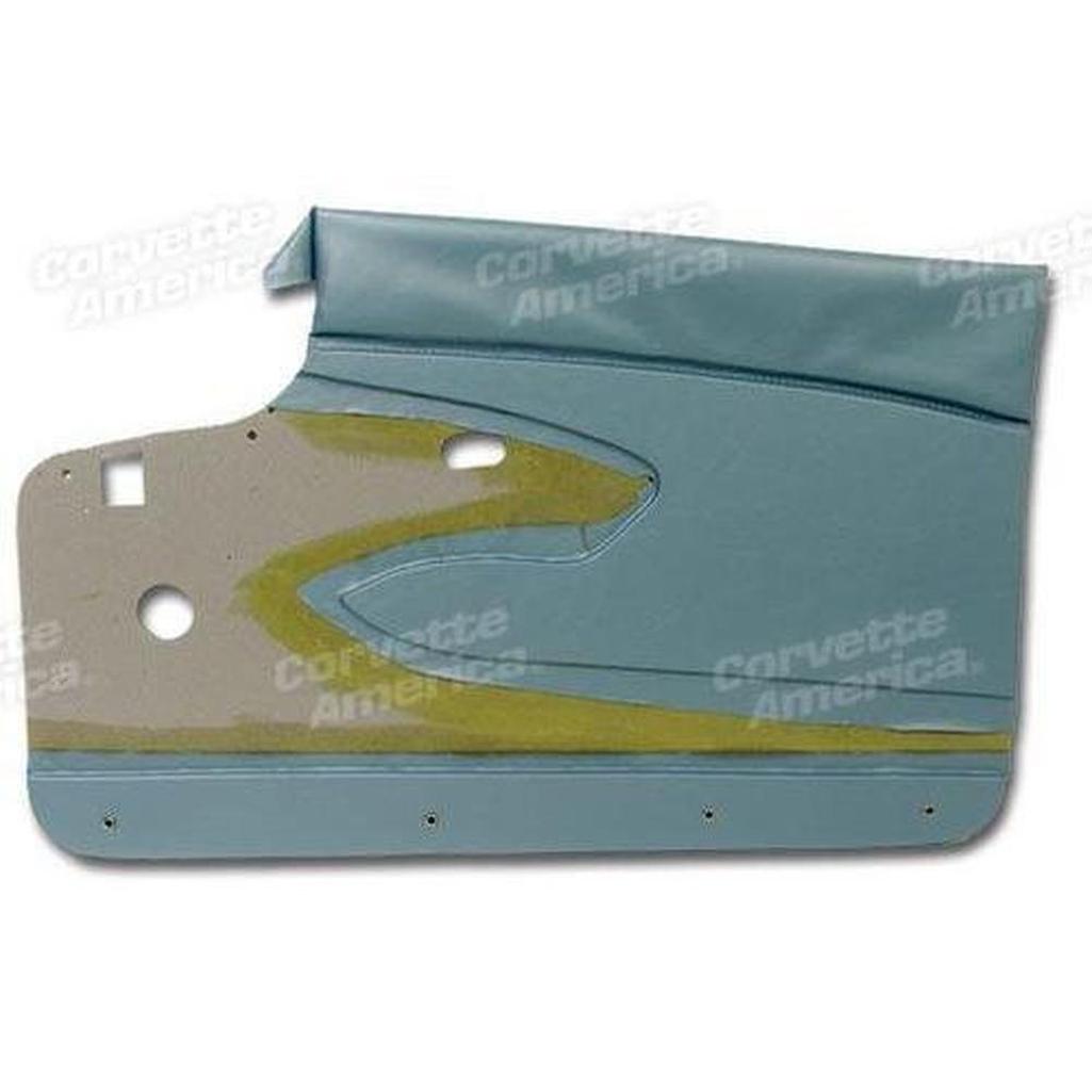 Corvette Door Panels. Blue W/O Supports: 1959