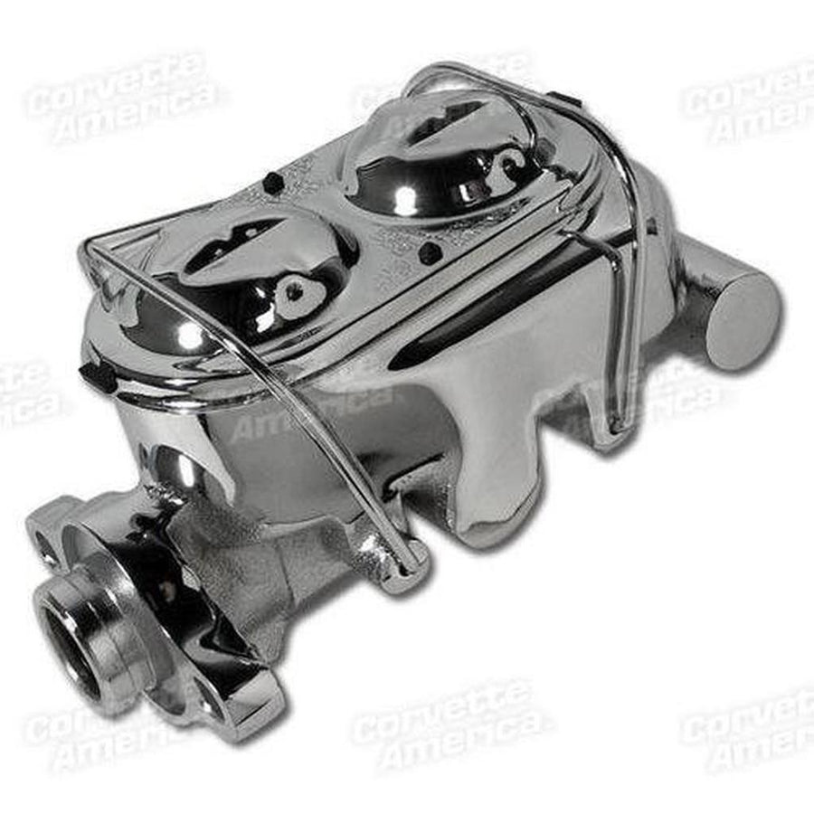 Corvette Master Cylinder. W/Power Brake Chrome: 1967-1976