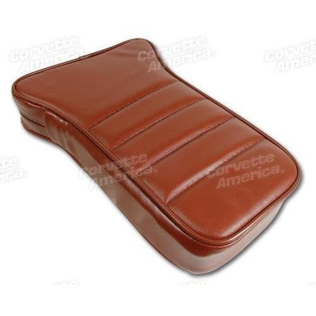 Corvette Center Armrest. Cinnabar Leather: 1981