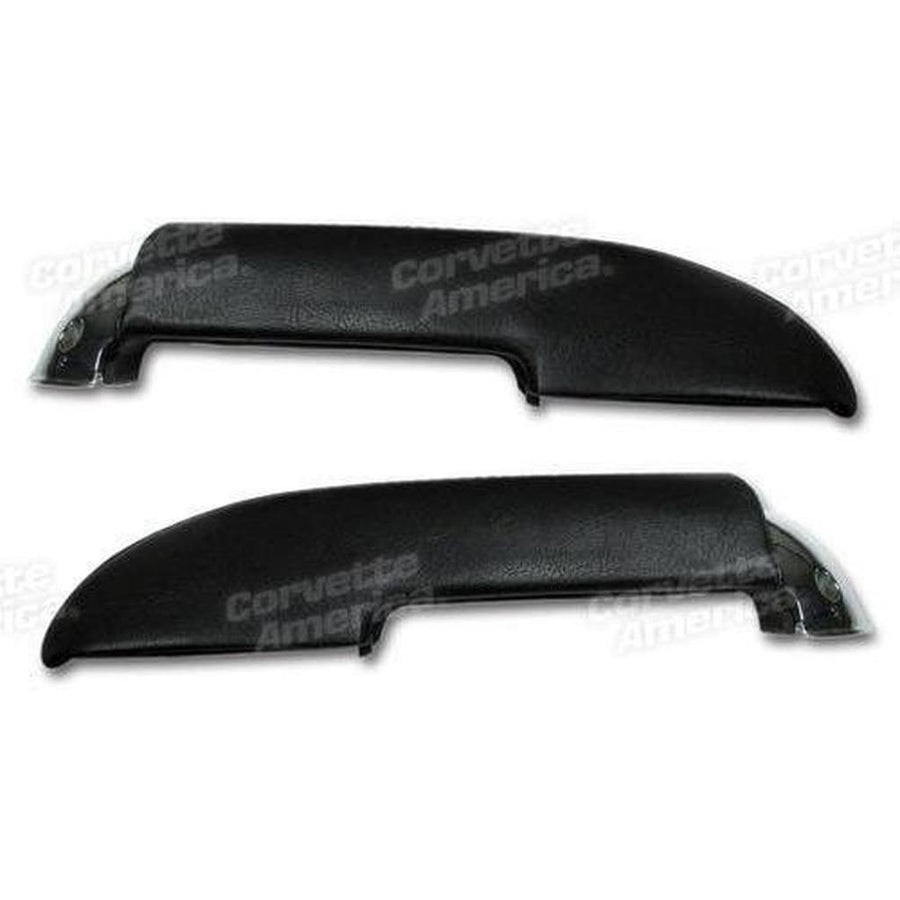 Corvette Armrests. With Chrome End Black: 1959-1961