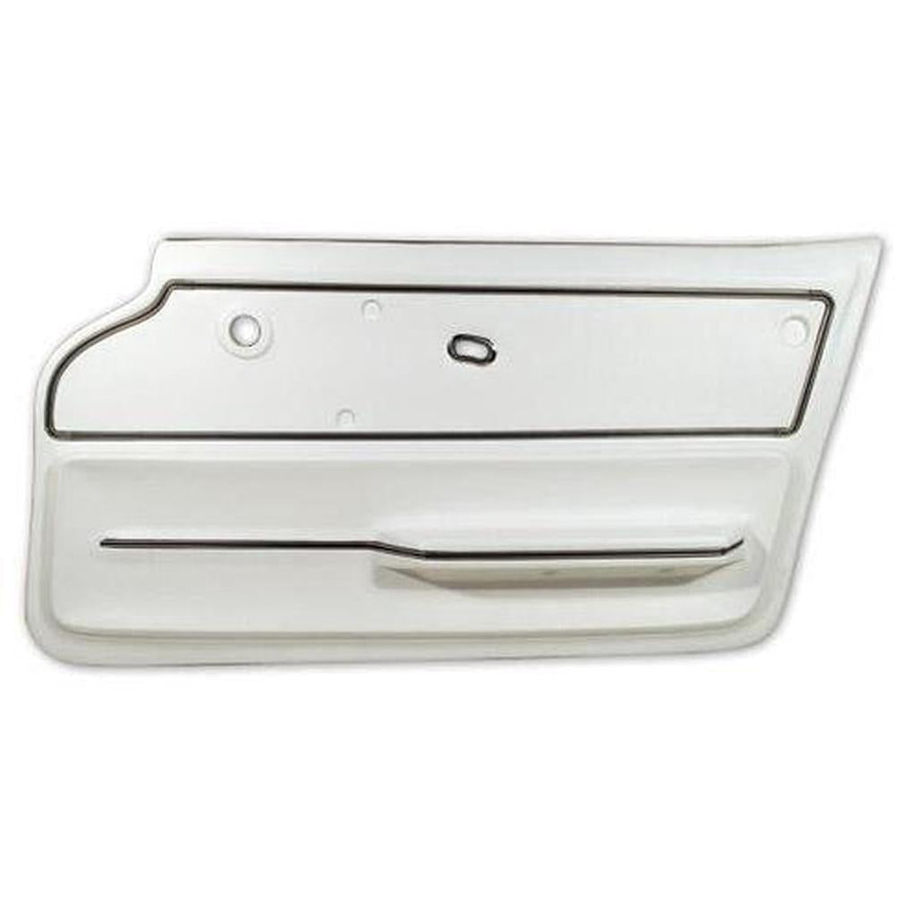 Corvette Door Panel. White Convertible With Trim RH: 1965-1966