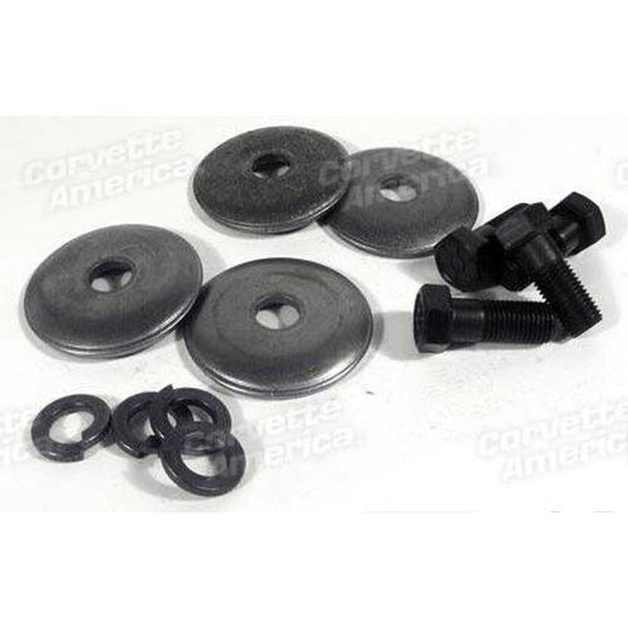 Corvette Lower A-Arm Bushing Retainer Bolts & Lockwashers. 12 Piece Set: 1963-1982