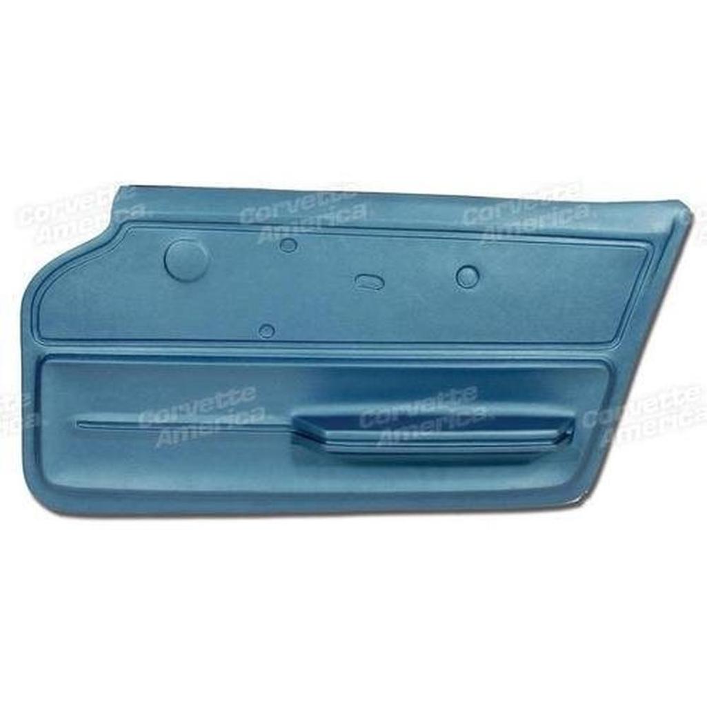 Corvette Door Panel. Bright Blue Convertible With Felt RH: 1967