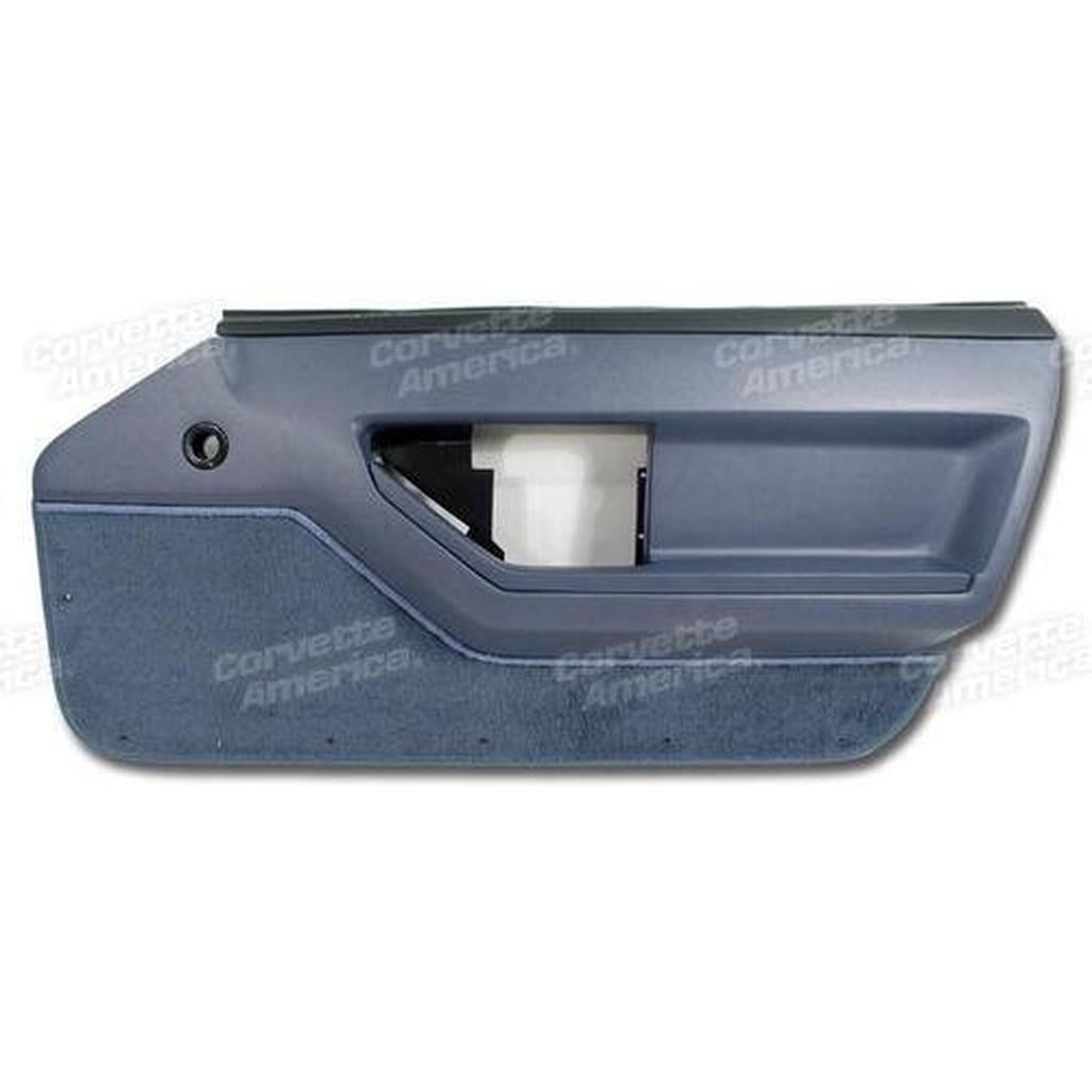 Corvette Door Panel. Blue Deluxe Coupe RH: 1984-1985