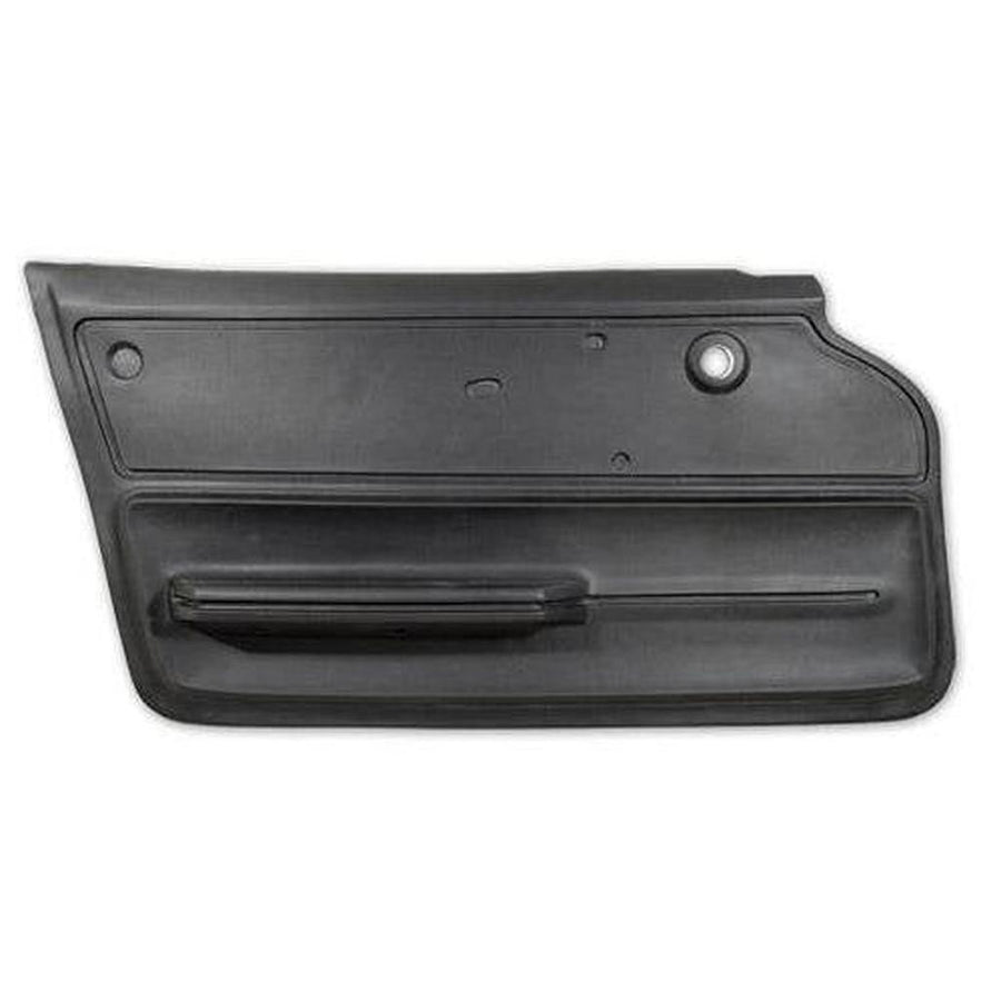 Corvette Door Panel. Black Coupe With Felt LH: 1965-1966