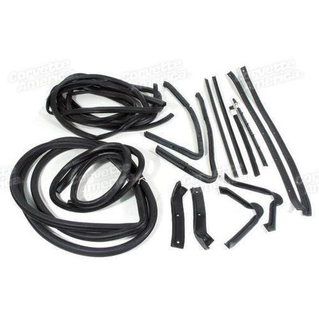 Corvette Weatherstrip Kit. Body Coupe 16 Piece: 1964-1967