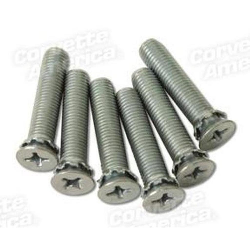 Corvette Door Striker Screw Set. 6 Piece: 1956-1962