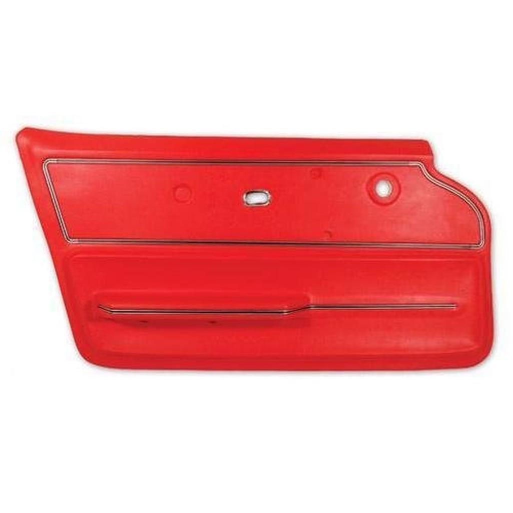 Corvette Door Panel. Red Convertible With Trim LH: 1967