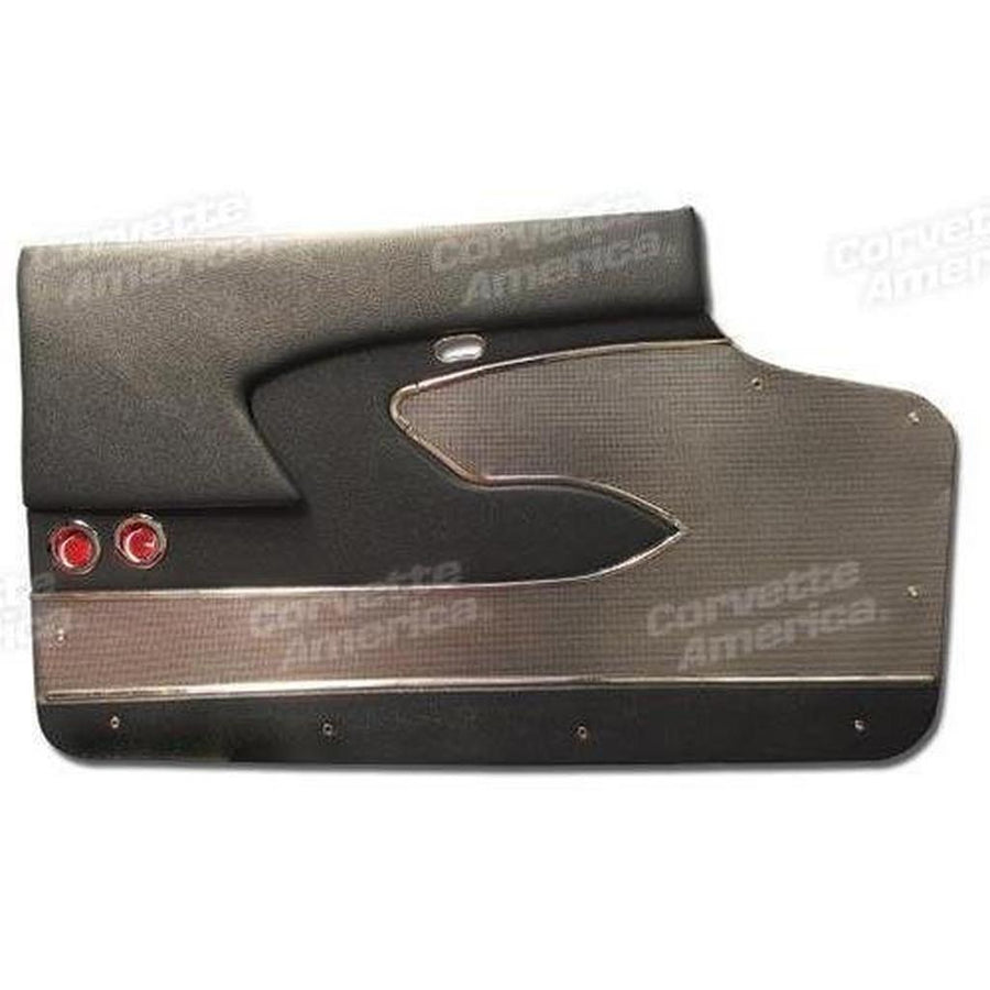 Corvette Door Panels. Charcoal Deluxe Metal Support: 1958