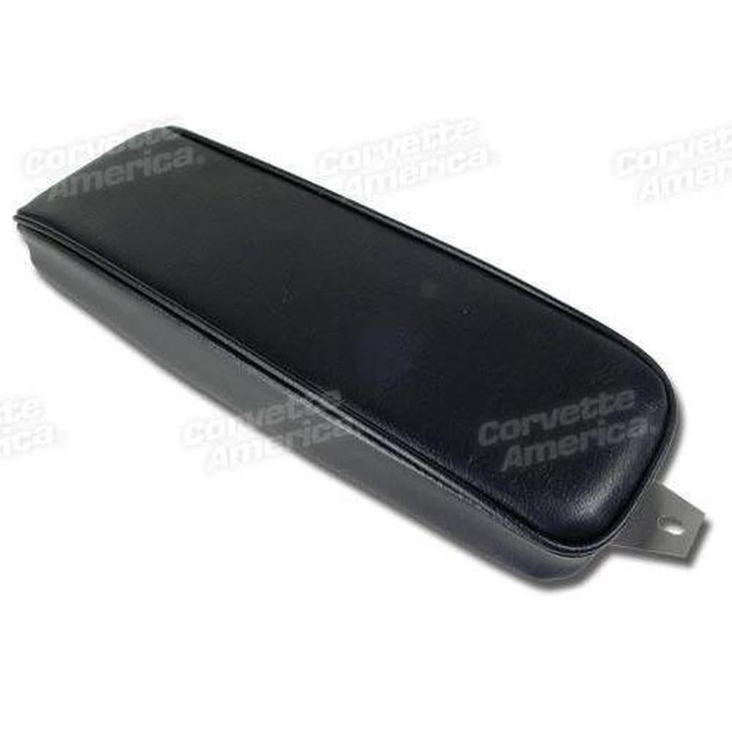 Corvette Center Armrest. Black Vinyl: 1963-1964