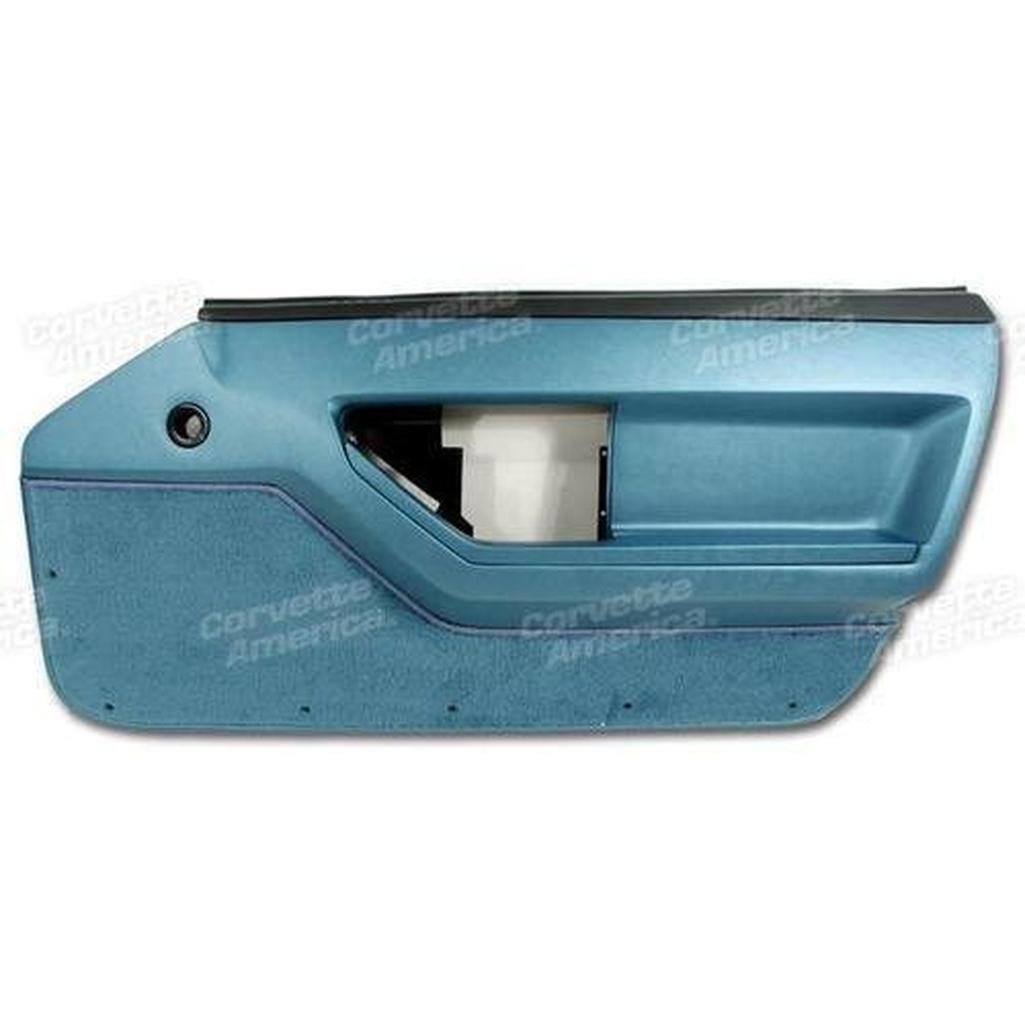 Corvette Door Panel. Blue Deluxe Coupe RH: 1986-1989